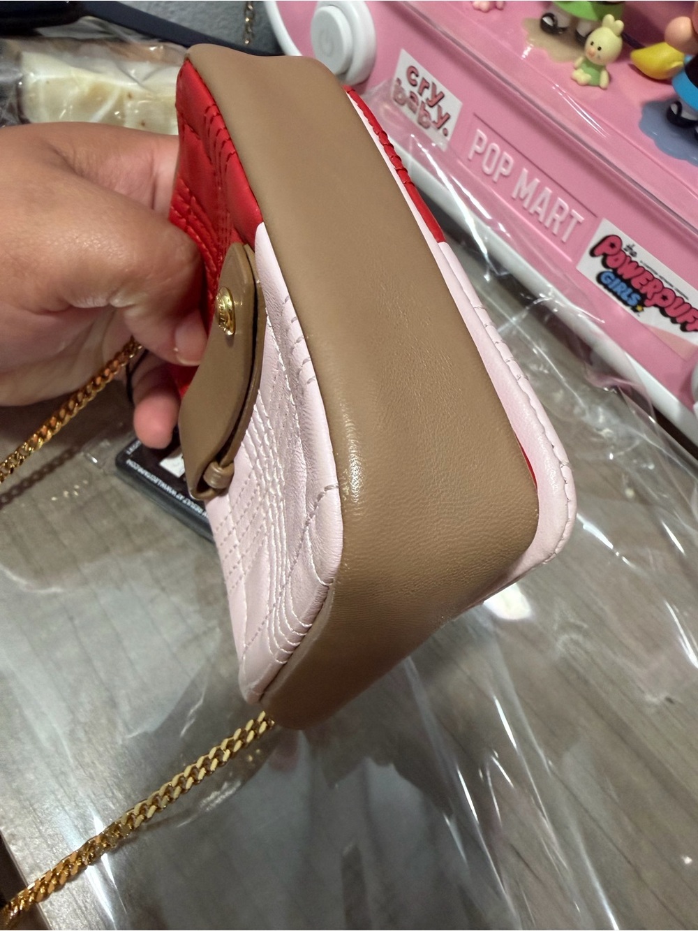 Burberry Lola leather mini bag with Gold Chain - Picture 8 of 9
